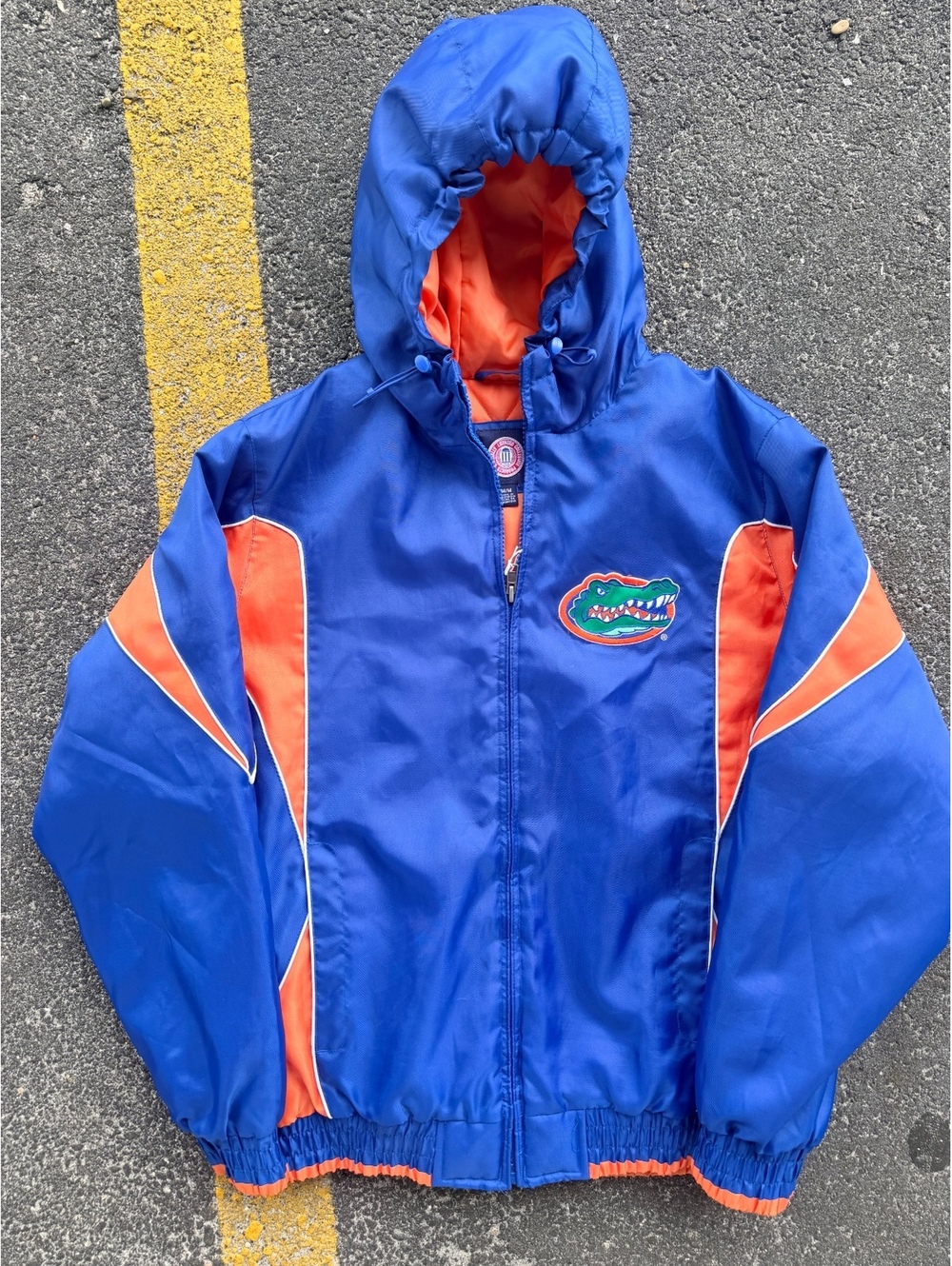Florida Gators Hooded Jacket Men M Blue Orange Full Zip Embroidered NCAA